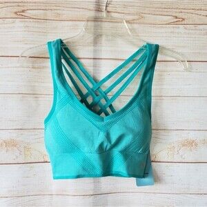 New Balance Cross Back Soft Cup Cropped Workout Bra/Top size Large